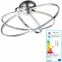 LED-Deckenleuchte  3 Ringe oval