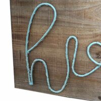 LED-Holzschild mit Beleuchtung ~ 28x62x3cm