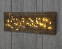LED-Holzschild mit Beleuchtung ~ 28x72x3cm