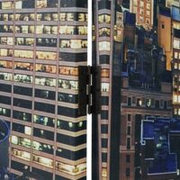 LED Paravent New York 180x160cm ~ 28 LEDs