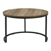 Couchtisch Christchurch 2er-Set Rund Holz-Optik