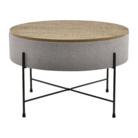 Couchtisch Tauranga Rund Holzfarben/Grau
