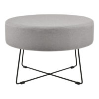 Couchtisch Nelson Ø 60 cm Polster Grau/Schwarz