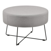 Couchtisch Nelson Ø 60 cm Polster Grau/Schwarz