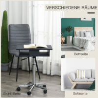 Laptoptisch Laptop Ständer Notebooktisch mit Rollen höhenverstellbar klappbar