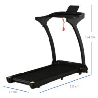 Laufband Fitness klappbar elektrisch mobil 550 W 1-12 km/h LCD-Display