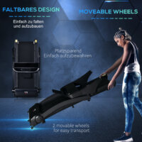 Laufband Fitness klappbar elektrisch mobil 550 W 1-12 km/h LCD-Display