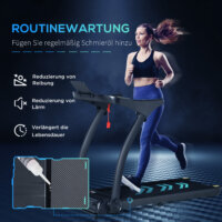 Laufband Fitness klappbar elektrisch mobil 550 W 1-12 km/h LCD-Display