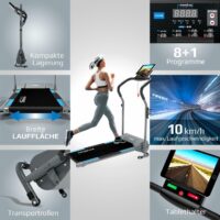 Laufband Klappbar 10 km/h  8 Programme Puls 120kg