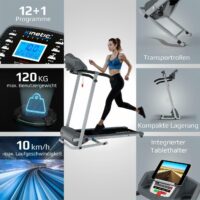 Laufband Klappbar  10 km/h LCD Display Puls 120kg