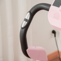 Laufband Klappbar elektrisch 400 W 1-12 km/h LCD-Display Rosa