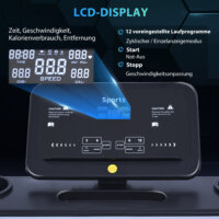 Laufband klappbar mit 12 Programmen