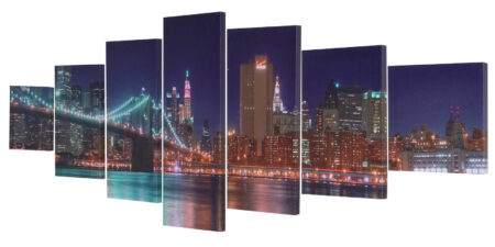Leinwandbild Wandbild 7-teilig 245x87cm ~ New York