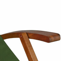 Liegestuhl Deckchair Akazienholz Campingstuhl Grün