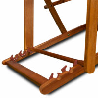 Liegestuhl Deckchair Akazienholz Campingstuhl anthrazit