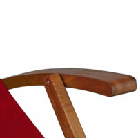 Liegestuhl Deckchair Akazienholz Campingstuhl anthrazit