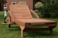 Liegestuhl Gartenliege Lounger ~ fahrbar