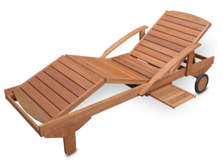 Liegestuhl Gartenliege Lounger ~ fahrbar