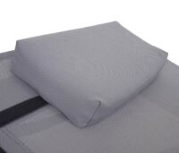 Liegestuhl Rattan Savannah ~ anthrazit Bezug grau