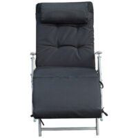 Liegestuhl Sonnenliege 7-fach verstellbar mit Auflage