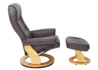 MCA Fernsehsessel Relaxsessel Hamilton Echtleder braun