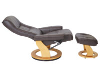 MCA Fernsehsessel Relaxsessel Hamilton Echtleder braun