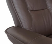 MCA Fernsehsessel Relaxsessel Hamilton Echtleder braun