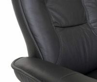 MCA Fernsehsessel Relaxsessel Hamilton Echtleder schwarz honigfarben