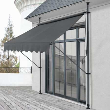 Klemmmarkise 25 0x118x205-300cm Sonnenschutz ohne Bohren