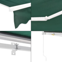Gelenkarmmarkise Bitonto 250x200cm mit Handkurbel Dunkelgrün