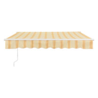 Gelenkarmmarkise Bitonto 350x250cm mit Handkurbel Gelb/Weiss