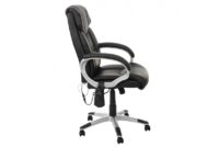 Massage Bürostuhl HWC mit Heizfunktion ~ schwarz