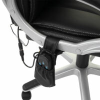 Massage Bürostuhl HWC mit Heizfunktion ~ schwarz