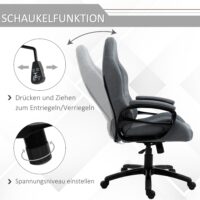 Massage Bürostuhl ergonomisch Massage Grau