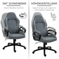 Massage Bürostuhl ergonomisch Massage Grau
