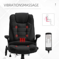 Massage Bürostuhl ergonomischer Bürostuhl Schwarz