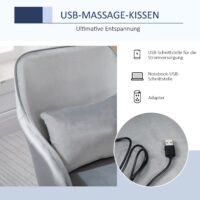 Massage Bürostuhl mit Vibrationsfunktion Lendenkissen