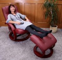 Massagesessel Fernsehsessel Pescatori II ~  weiss/creme