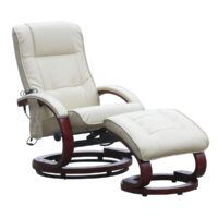 Massagesessel Fernsehsessel Pescatori II ~  weiss/creme