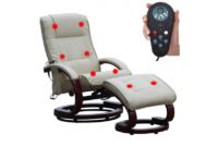 Massagesessel Fernsehsessel Pescatori II ~  weiss/creme