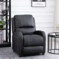 Massagesessel TV-Sessel 6 Punkt Massage schwarz 70x88x100cm