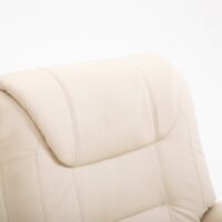 Massagesessel mit Aufstehhilfe Kunstleder Creme