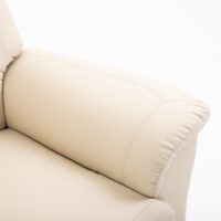 Massagesessel mit Aufstehhilfe Kunstleder Creme