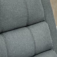 Massagesessel mit Aufstehhilfe Leinenoptik Grau