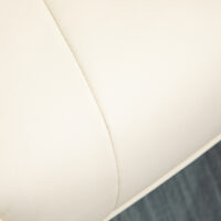 Massagesessel mit Fussstütze 360° drehbar Creme