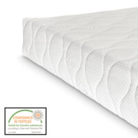 Metallbett Hanko 160x200cm mit Kaltschaummatratze Schwarz