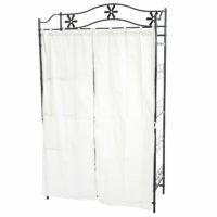 Metall-Garderobe Genf 172x100x43cm ~ mit Vorhang