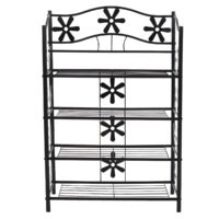 Metall Regal ~ 4 Böden Höhe 90cm