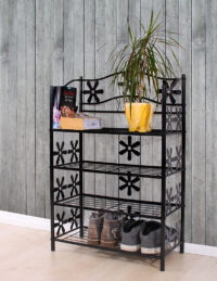 Metall Regal ~ 4 Böden Höhe 90cm