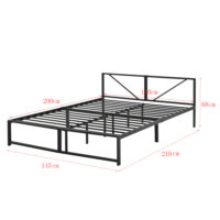 Metallbett Meran 140x200cm